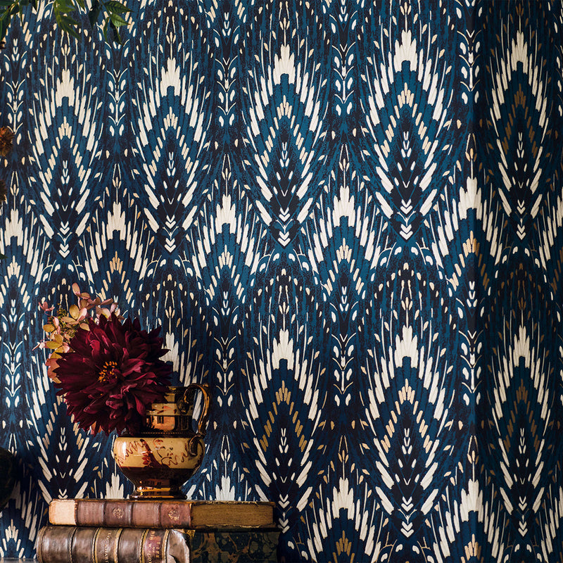 W452/04 Lolana Temperley London Cobalt Wallpaper By Romo