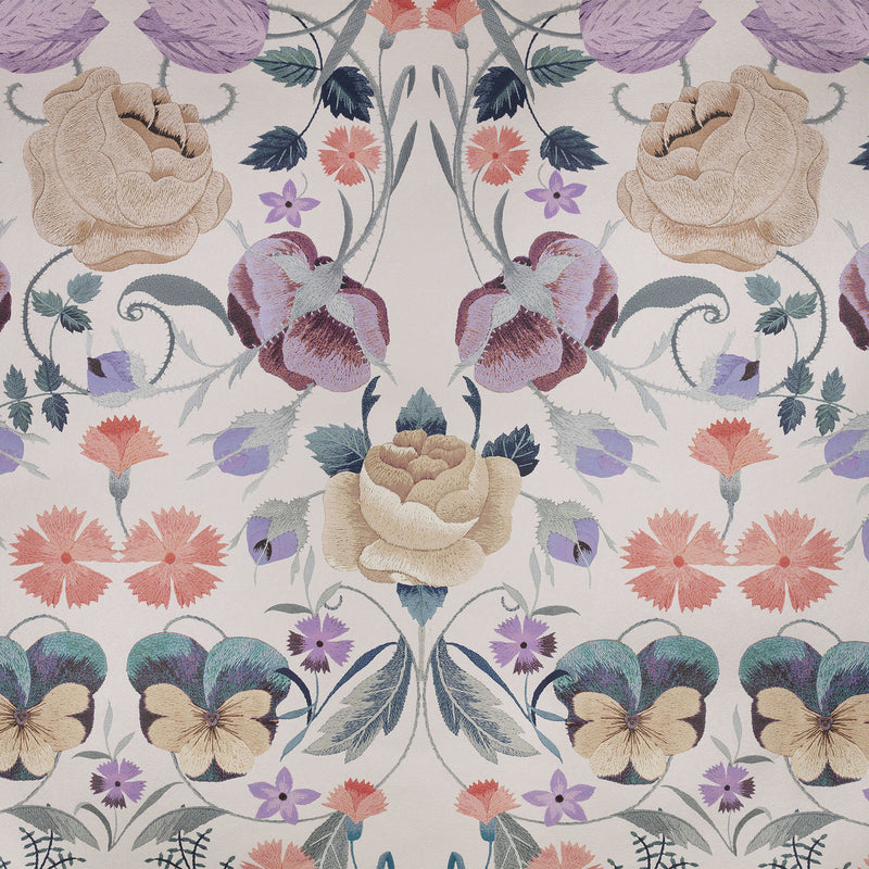 W457/02 Bonita Shimmer Temperley London Lilac Ash Wallpaper By Romo
