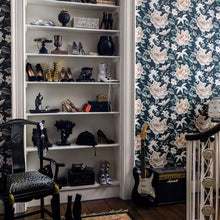 W459/01 Lavinia Matte Temperley London Slate Wallpaper By Romo