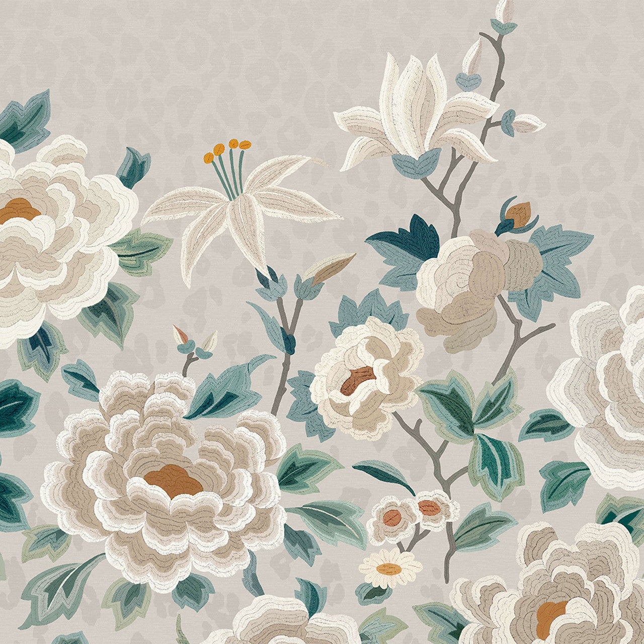 W460/02 Lavinia Mural Temperley London Porcelain Wallpaper By Romo