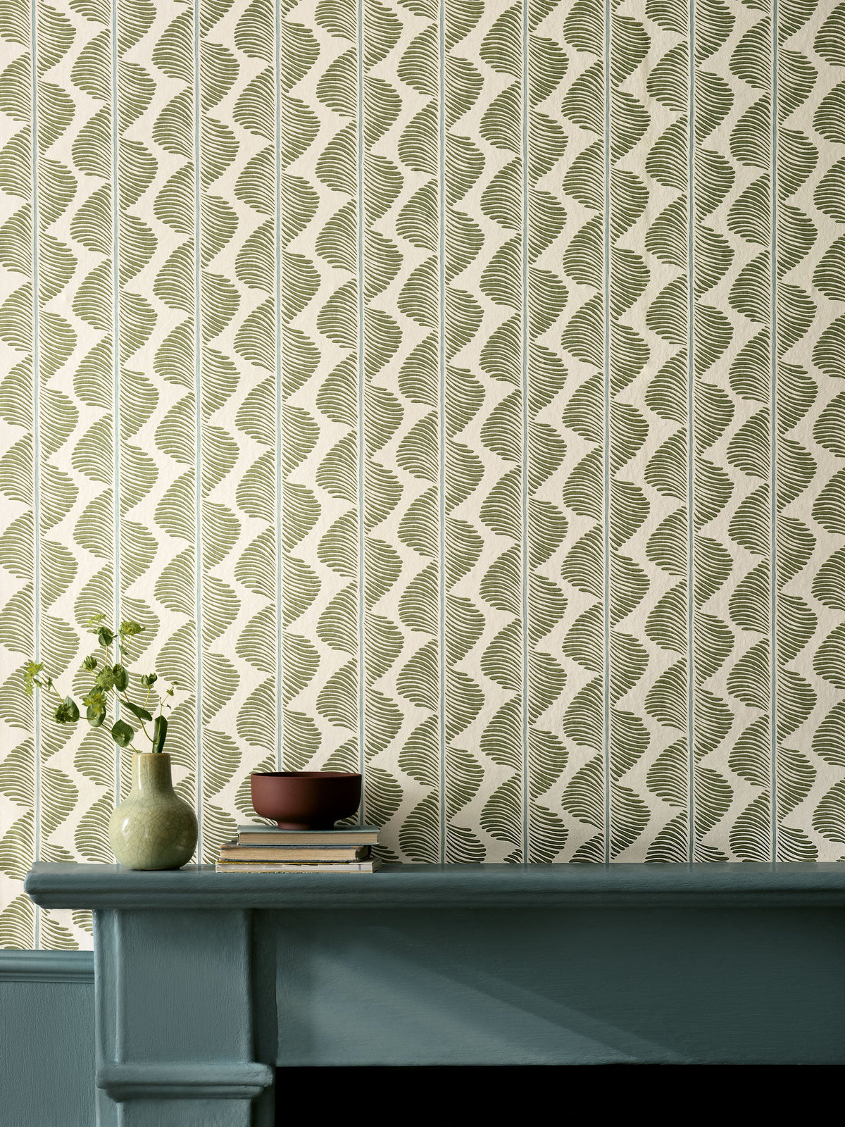 Aubin Wallcovering Aloe Aubin Wallcoverings Wallpaper by Romo
