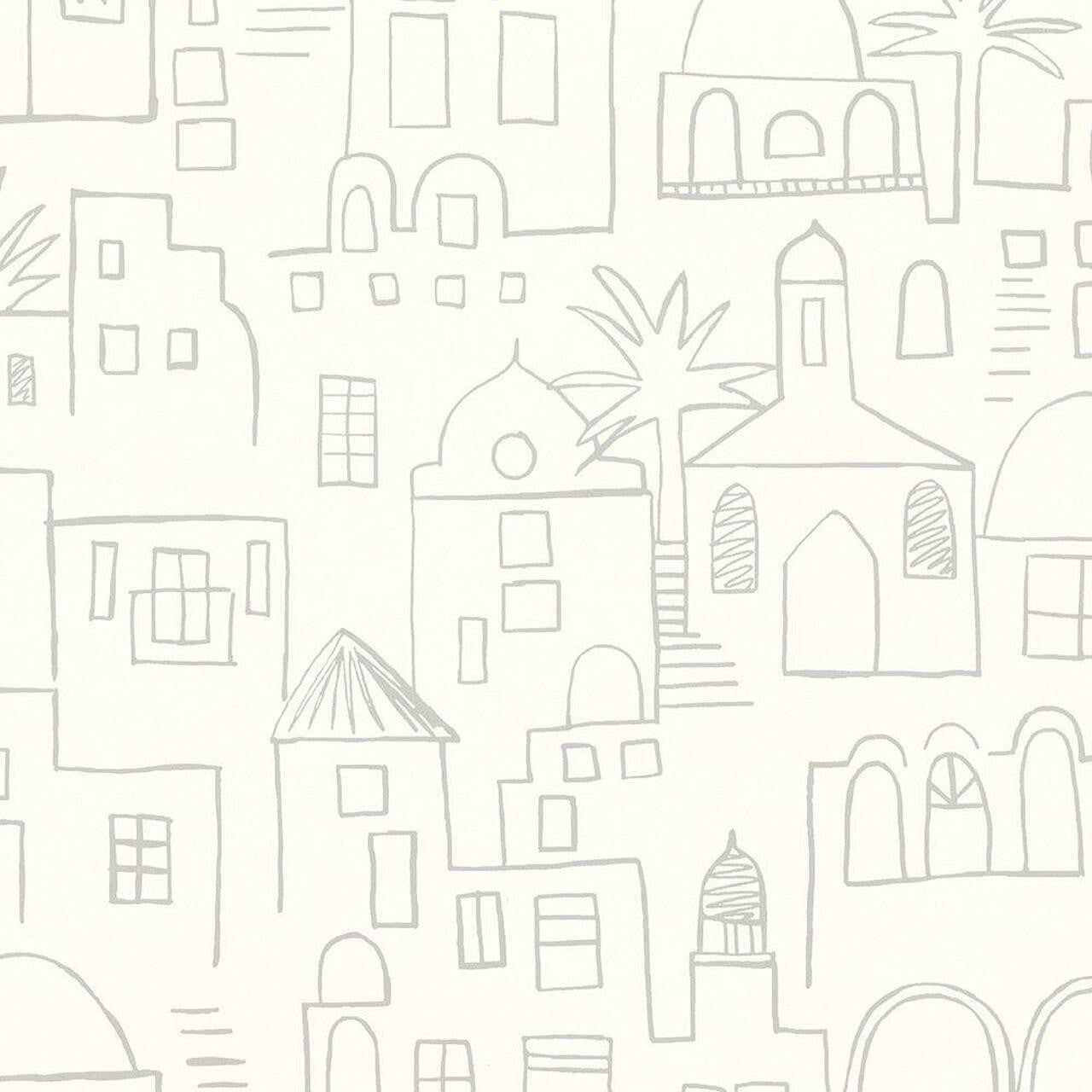 W569/03 Teeny Santorini Christopher Corr Picturebook Wallpaper By Villa Nova