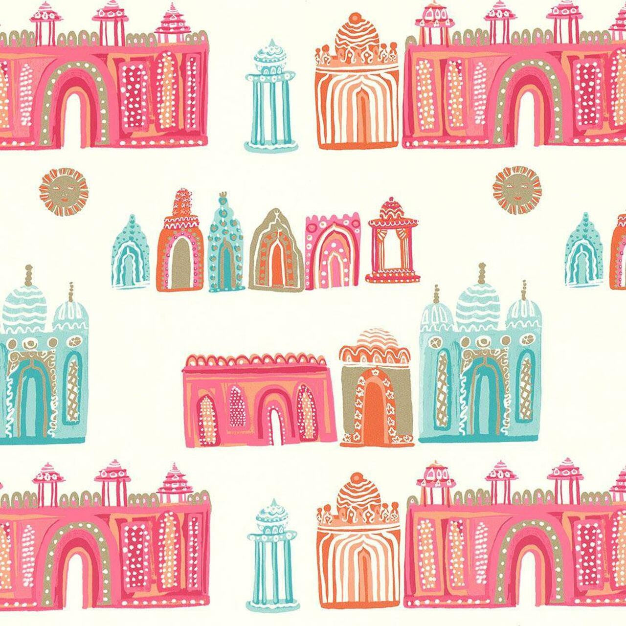 W570/01 Pink City Christopher Corr Picturebook Wallpaper By Villa Nova