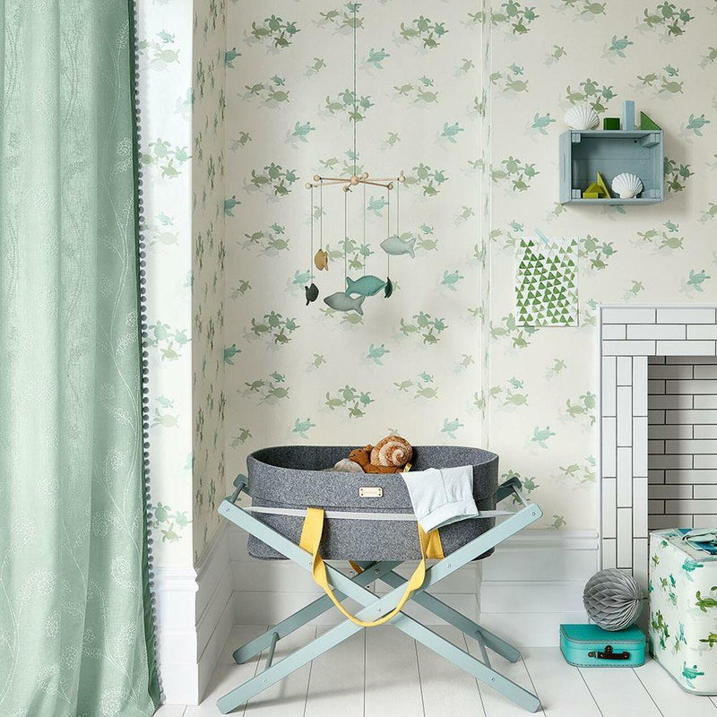 W584/01 Tiny Turtles Frann Preston-Gannon Picturebook Wallpaper By Villa Nova