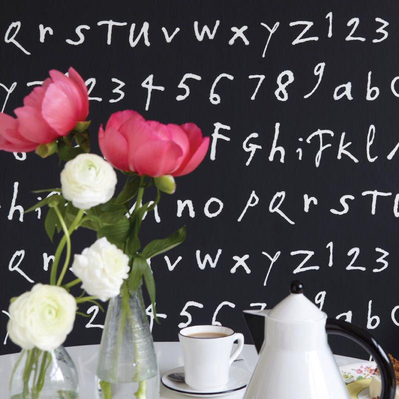 Zagazoo Quentin's ABC Black - W6062/07 Wallpaper