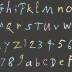 Zagazoo Quentin's ABC Black - W6062/07 Wallpaper