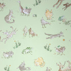 Zagazoo Quentin's Menagerie Fresh Lime Green - W6063/01 Wallpaper