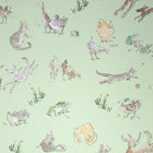 Zagazoo Quentin's Menagerie Fresh Lime Green - W6063/01 Wallpaper