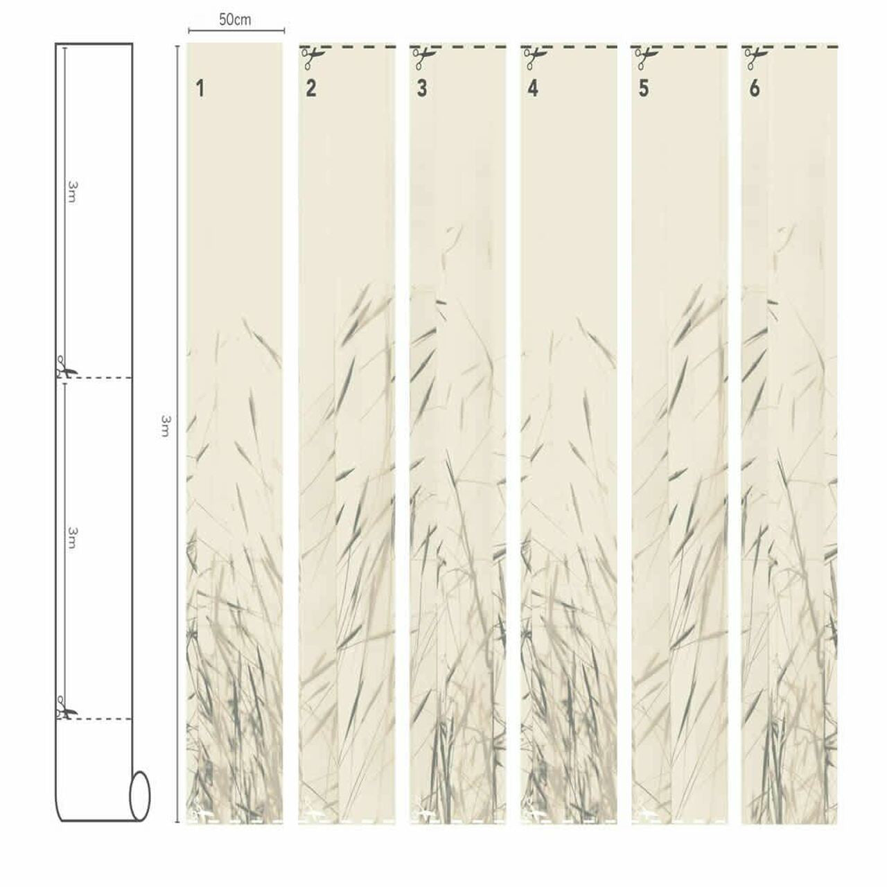 W608/01 Kishi Scene Wallpaper By Villa Nova