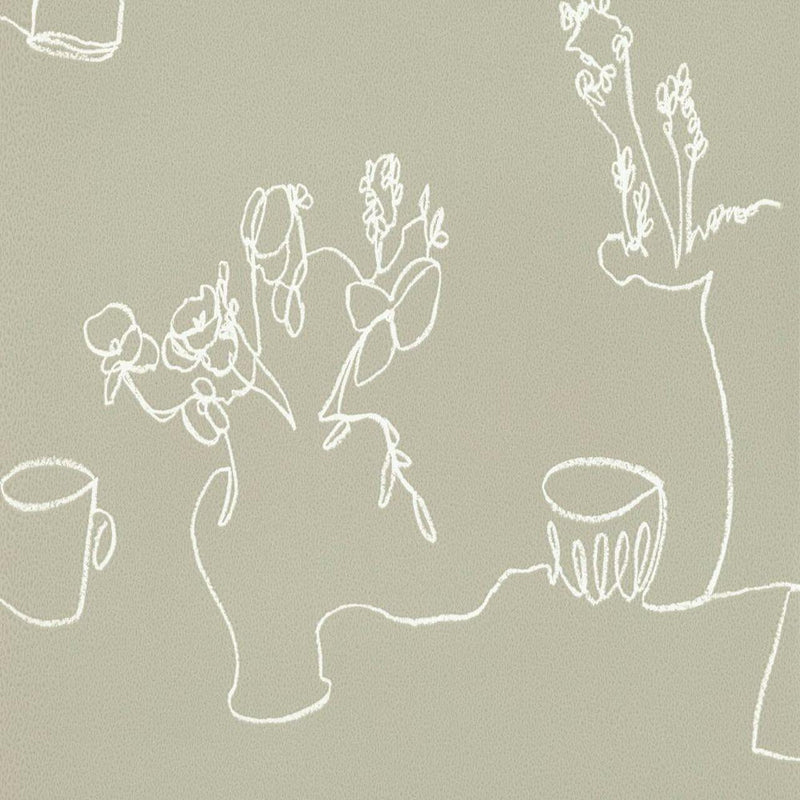 W616/07 Tabletop Still Life Wallpaper by Villa Nova