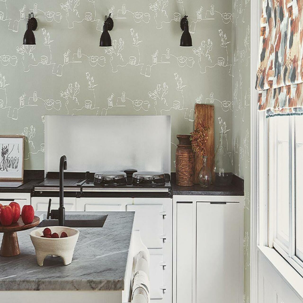 W616/07 Tabletop Still Life Wallpaper by Villa Nova