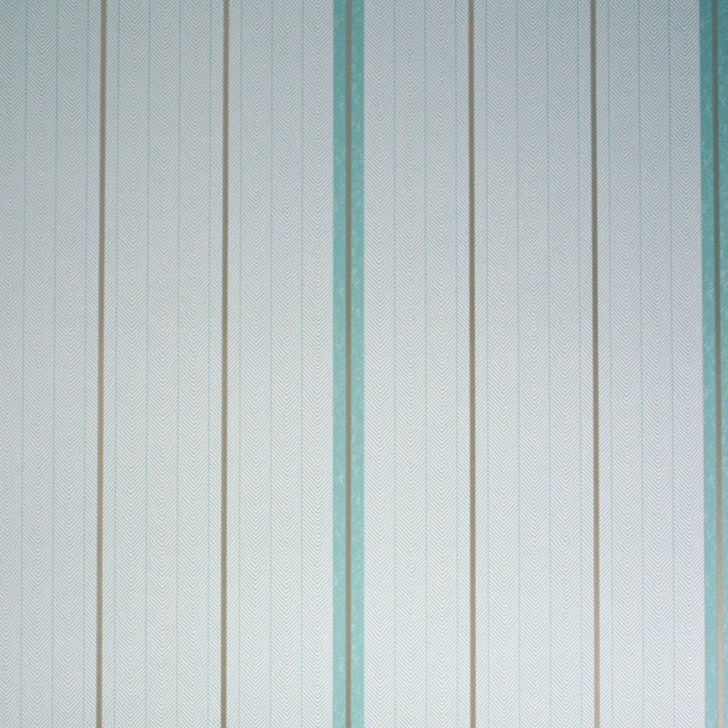 Osborne & Little Strand Bloomsbury Stripe Duck Egg - W6290-01 Wallpaper