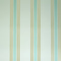 Osborne & Little Strand Grosvenor Stripe Pale Duck Egg and Gilver Wallpaper