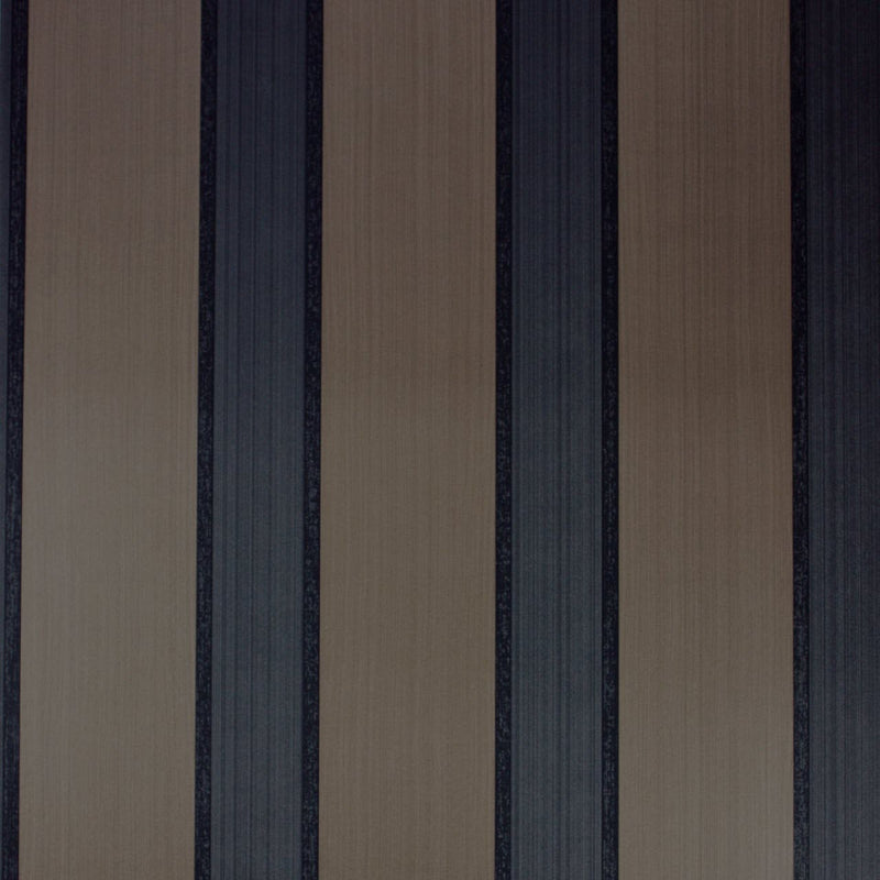 Osborne & Little Strand Portland Stripe Slate and Bronze - W6292-01 Wallpaper