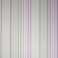 Osborne & Little Strand Marylebone Stripe Lilac and Stone - W6294-01 Wallpaper