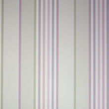 Osborne & Little Strand Marylebone Stripe Lilac and Stone - W6294-01 Wallpaper