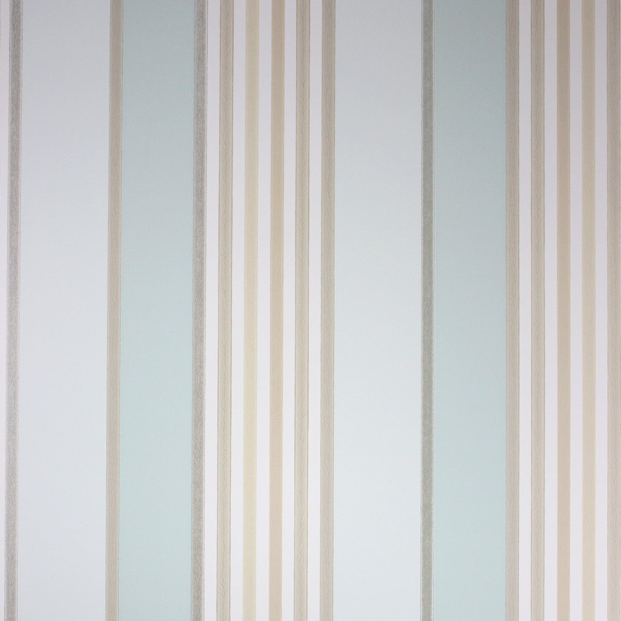 Osborne & Little Strand Marylebone Stripe Aqua and Beige - W6294-04 Wallpaper