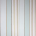 Osborne & Little Strand Marylebone Stripe Aqua and Beige - W6294-04 Wallpaper