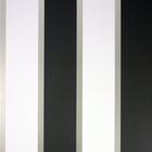 Osborne & Little Strand Fitzroy Stripe White, Black and Pale Gilver - W6295-04 Wallpaper