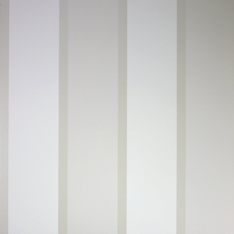 Osborne & Little Strand Fitzroy Stripe White, Pale Stone and Mica - W6295-07 Wallpaper