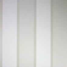 Osborne & Little Strand Fitzroy Stripe White, Pale Stone and Mica - W6295-07 Wallpaper