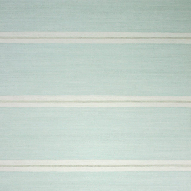 Osborne & Little Strand Shaftesbury Stripe Aqua - W6298-02 Wallpaper