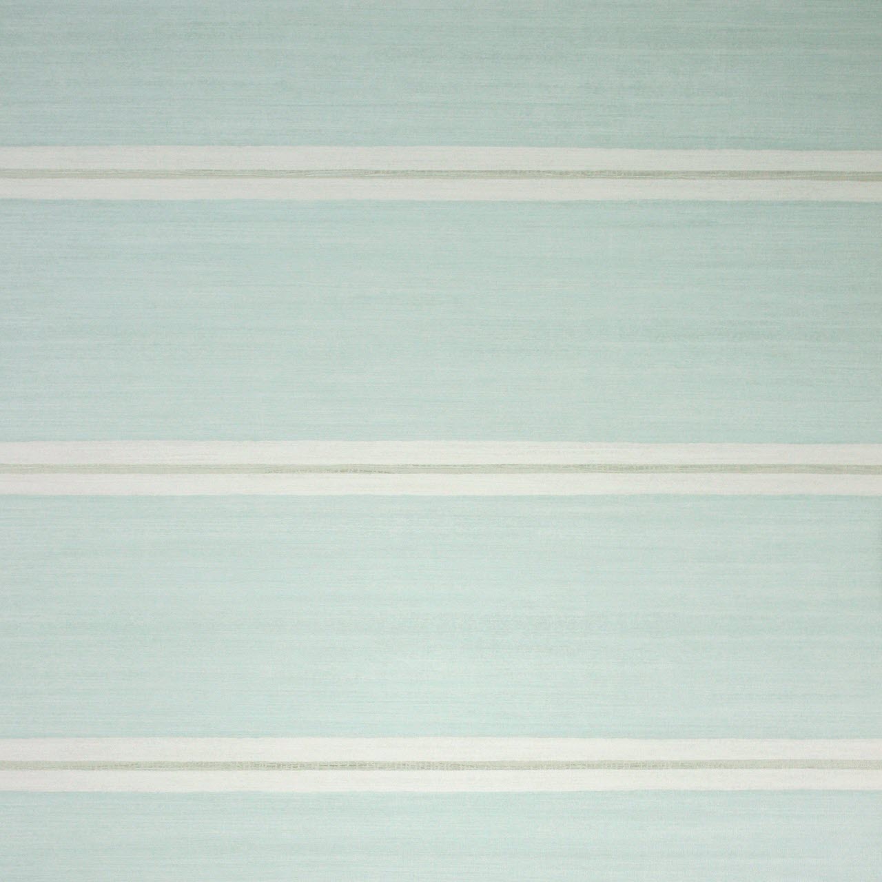 Osborne & Little Strand Shaftesbury Stripe Aqua - W6298-02 Wallpaper