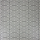 Osborne & Little Metropolis Vinyls 2 Kikko Trellis Vinyl Black and Pale Gilver - W6330-01 Wallpaper (sold per linear metre)