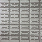 Osborne & Little Metropolis Vinyls 2 Kikko Trellis Vinyl Cocoa and Pale Gilver - W6330-04 Wallpaper (sold per linear metre)