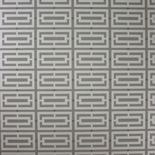 Osborne & Little Metropolis Vinyls 2 Kikko Trellis Vinyl Cocoa and Pale Gilver - W6330-04 Wallpaper (sold per linear metre)