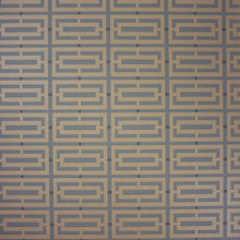 Osborne & Little Metropolis Vinyls 2 Kikko Trellis Vinyl Cuppuccino and Copper - W6330-05 Wallpaper (sold per linear metre)