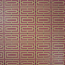 Osborne & Little Metropolis Vinyls 2 Kikko Trellis Vinyl Oxblood and Copper - W6330-06 Wallpaper (sold per linear metre)