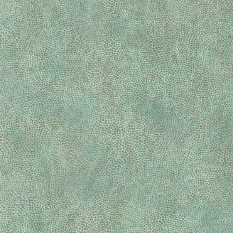 Osborne & Little Metropolis Vinyls 2 Mako Vinyl Aqua and Gilver - W6331-01 Wallpaper (sold per linear metre)