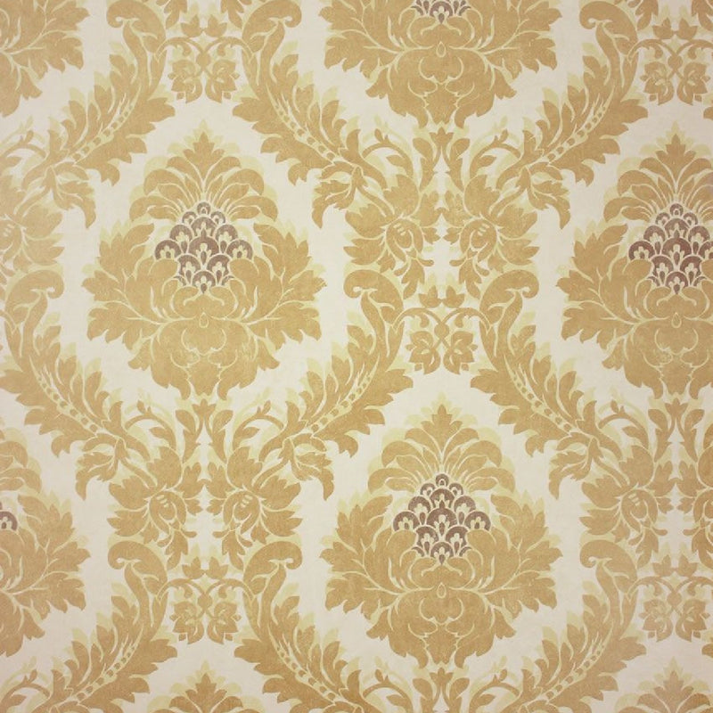 Osborne & Little Metropolis Vinyls 2 Rezzonico Vinyl Sand - W6333-05 Wallpaper (sold per linear metre)