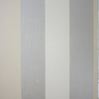 Osborne & Little Metropolis Vinyls 2 Dulwich Stripe Vinyl Pale Gilver and Buttermilk - W6334-03 Wallpaper (sold per linear metre)