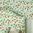 W640/01 Strawberry Patch Picturebook II Wallpaper By Villa Nova