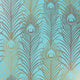 Peacock Jade / Metallic Gold The Wallpaper Collection Wallpaper by Matthew Williamson