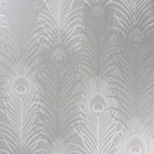 W6541-04 Peacock Pebble / White Wallpaper by Matthew Williamson