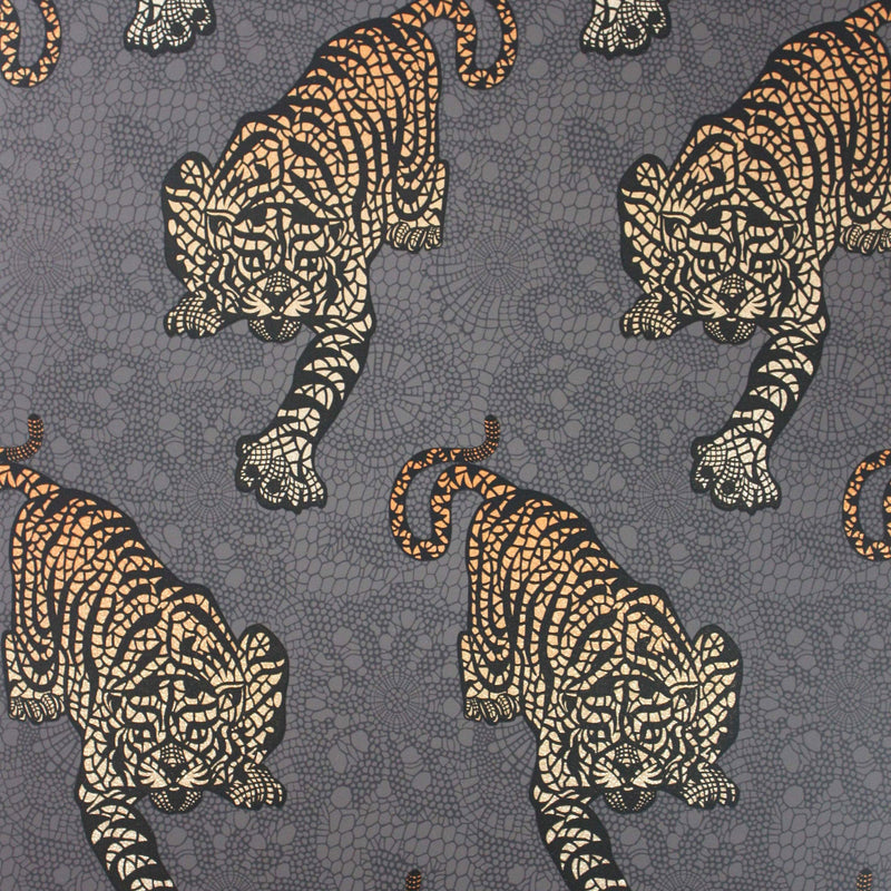 W6542-01 Tyger Tyger Cacao / Marigold Wallpaper by Matthew Williamson