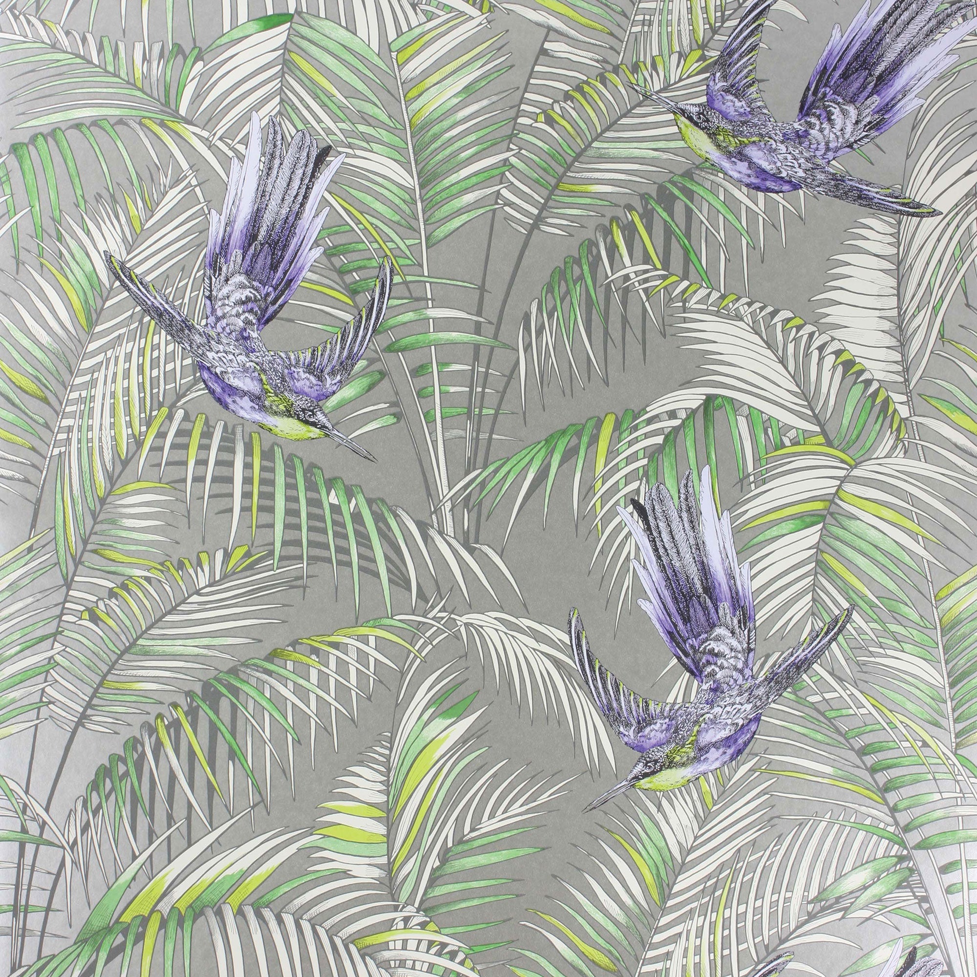 W6543-01 Sunbird Metallic Pebble Wallpaper by Matthew Williamson