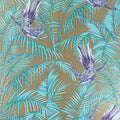 Sunbird Metallic Bronze, Purple & Turquoise Wallpaper by Matthew Williamson