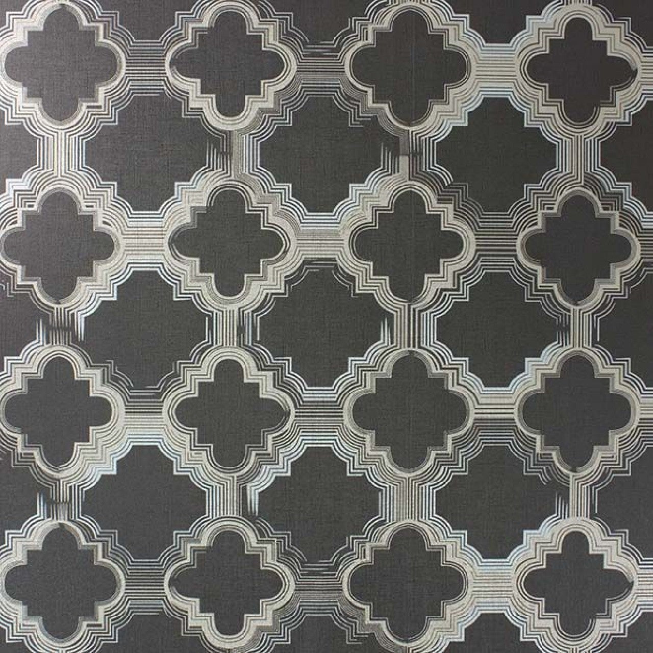 W6586-03 ( W658603 ) Quatrefoil Mansard Vinyls Wallpaper by Osborne and Little