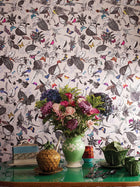 W6596-01 Bird Song Verdanta Wallpaper by Osborne & Little