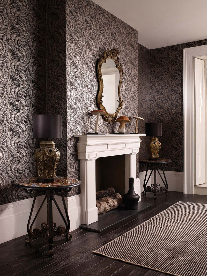 W6597-02 Quill Verdanta Wallpaper by Osborne & Little
