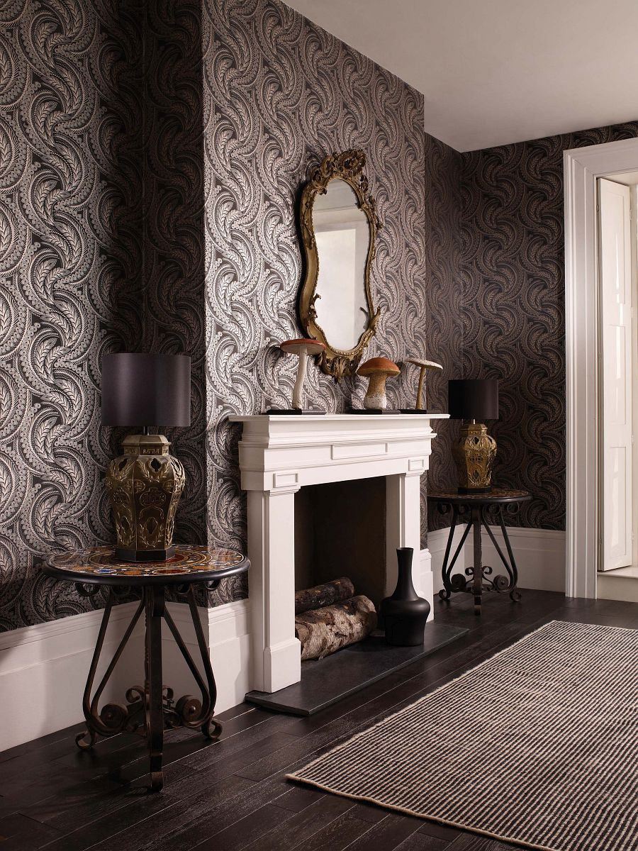 W6597-01 Quill Verdanta Wallpaper by Osborne & Little