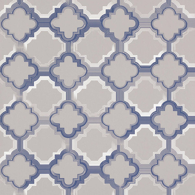 W6599-01 Quatrefoil Verdanta Wallpaper by Osborne & Little