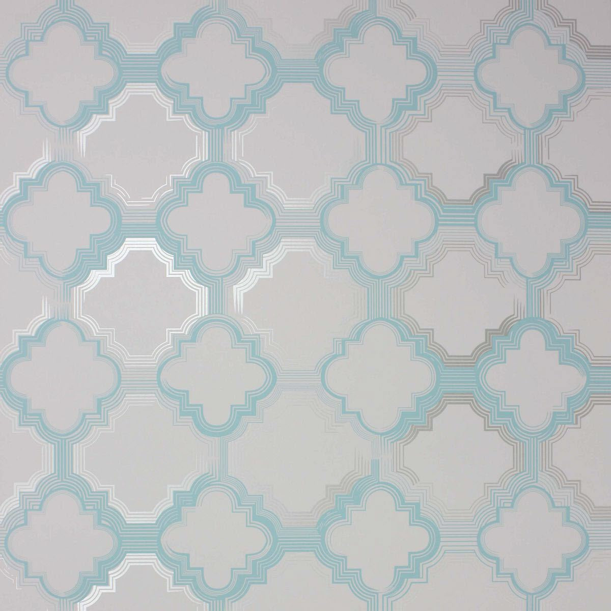 W6599-02 Quatrefoil Verdanta Wallpaper by Osborne & Little