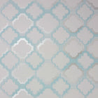 W6599-02 Quatrefoil Verdanta Wallpaper by Osborne & Little