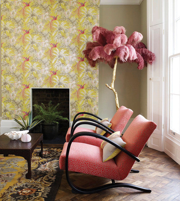 W6655-01 ( W665501 ) Bird of Paradise Samana Wallpaper by Matthew Williamson