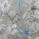 W6655-06 Bird Of Paradise Turq Wallpaper by Matthew Williamson